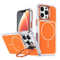 Bright Color Blocking Camera Bracket Magnetic Phone Case, For iPhone 13 Pro Max, For iPhone 13 Pro