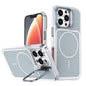 Bright Color Blocking Camera Bracket Magnetic Phone Case, For iPhone 13 Pro Max, For iPhone 13 Pro