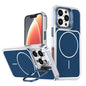 Bright Color Blocking Camera Bracket Magnetic Phone Case, For iPhone 13 Pro Max, For iPhone 13 Pro
