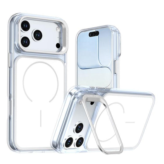 Bright Color Blocking Camera Bracket Magnetic Phone Case, For iPhone 18 Pro, For iPhone 18 Pro Max, For iPhone 17 Pro Max, For iPhone 14 / 13