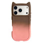 Gradient Cat Ear Design TPU Phone Case, For iPhone 17 Pro Max, For iPhone 17 Pro, For iPhone 17, For iPhone 16 Pro Max