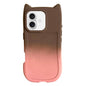 Gradient Cat Ear Design TPU Phone Case, For iPhone 17 Pro Max, For iPhone 17 Pro, For iPhone 17, For iPhone 16 Pro Max