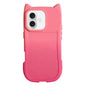 Gradient Cat Ear Design TPU Phone Case, For iPhone 17 Pro Max, For iPhone 17 Pro, For iPhone 17, For iPhone 16 Pro Max