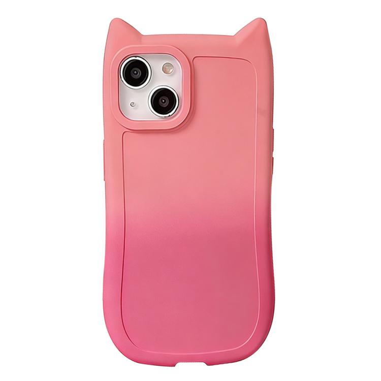 Gradient Cat Ear Design TPU Phone Case, For iPhone 14, For iPhone 14 Pro, For iPhone 14 Pro Max, For iPhone 13 Pro Max