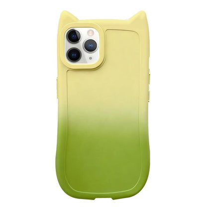 Gradient Cat Ear Design TPU Phone Case, For iPhone 12 Pro, For iPhone 11 Pro Max, For iPhone 11, For iPhone 11 Pro