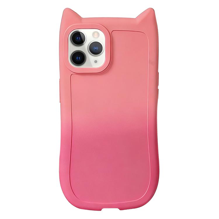Gradient Cat Ear Design TPU Phone Case, For iPhone 12 Pro, For iPhone 11 Pro Max, For iPhone 11, For iPhone 11 Pro