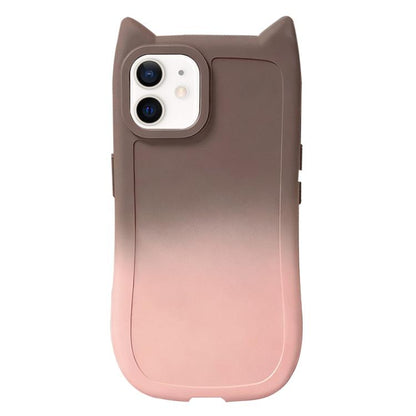 Gradient Cat Ear Design TPU Phone Case, For iPhone 12 Pro, For iPhone 11 Pro Max, For iPhone 11, For iPhone 11 Pro