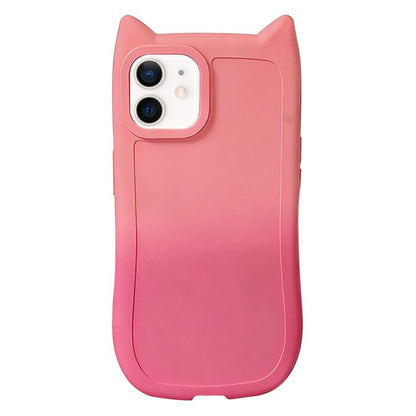 Gradient Cat Ear Design TPU Phone Case, For iPhone 12 Pro, For iPhone 11 Pro Max, For iPhone 11, For iPhone 11 Pro