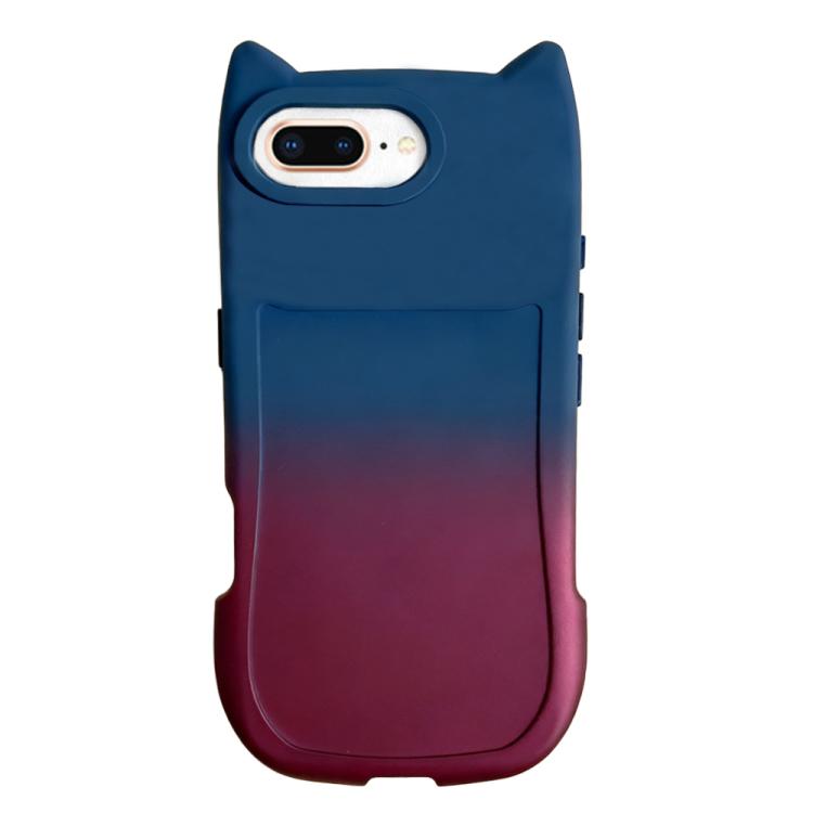 Gradient Cat Ear Design TPU Phone Case, For iPhone X / XS, For iPhone XR, For iPhone XS Max, For iPhone 7 Plus/8 Plus