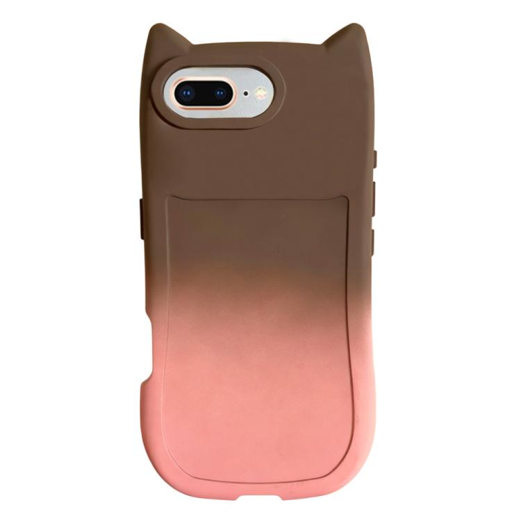 Gradient Cat Ear Design TPU Phone Case, For iPhone X / XS, For iPhone XR, For iPhone XS Max, For iPhone 7 Plus/8 Plus