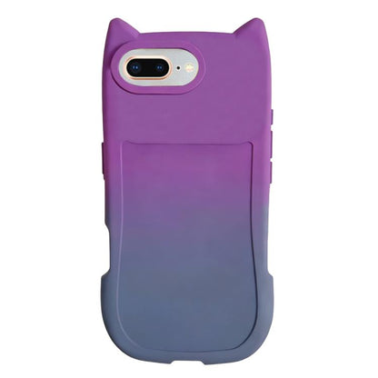 Gradient Cat Ear Design TPU Phone Case, For iPhone X / XS, For iPhone XR, For iPhone XS Max, For iPhone 7 Plus/8 Plus