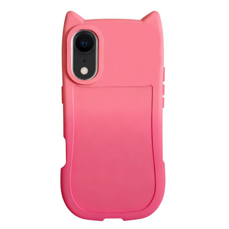 Gradient Cat Ear Design TPU Phone Case, For iPhone X / XS, For iPhone XR, For iPhone XS Max, For iPhone 7 Plus/8 Plus