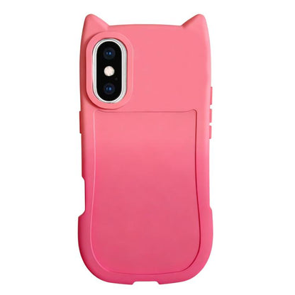 Gradient Cat Ear Design TPU Phone Case, For iPhone X / XS, For iPhone XR, For iPhone XS Max, For iPhone 7 Plus/8 Plus