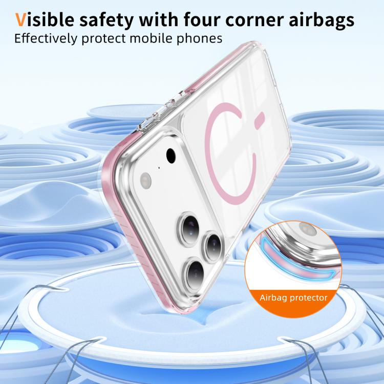 Crystal Shield Clear Magnetic Acrylic Hybrid TPU Phone Case, For iPhone 17 Pro, For iPhone 17, For iPhone Air