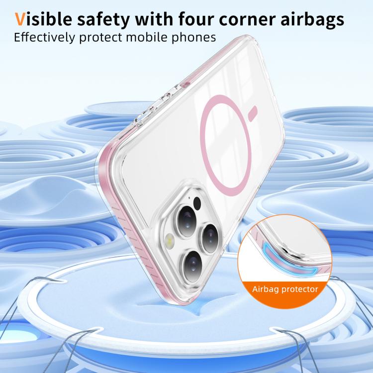 Crystal Shield Clear Magnetic Acrylic Hybrid TPU Phone Case, For iPhone 16 Pro Max, For iPhone 16 Pro, For iPhone 16 Plus