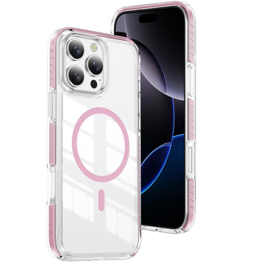 Crystal Shield Clear Magnetic Acrylic Hybrid TPU Phone Case, For iPhone 16 Pro Max, For iPhone 16 Pro, For iPhone 16 Plus