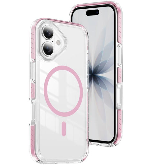 Crystal Shield Clear Magnetic Acrylic Hybrid TPU Phone Case, For iPhone 16, For iPhone 15 Pro Max, For iPhone 15 Pro