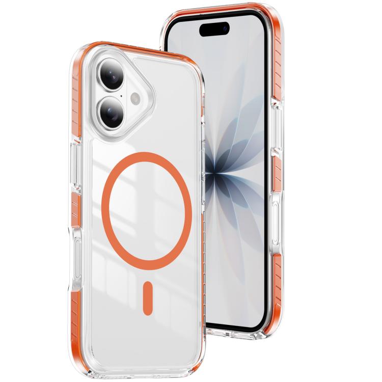 Crystal Shield Clear Magnetic Acrylic Hybrid TPU Phone Case, For iPhone 16 Plus, For iPhone 16, For iPhone 15 Pro Max