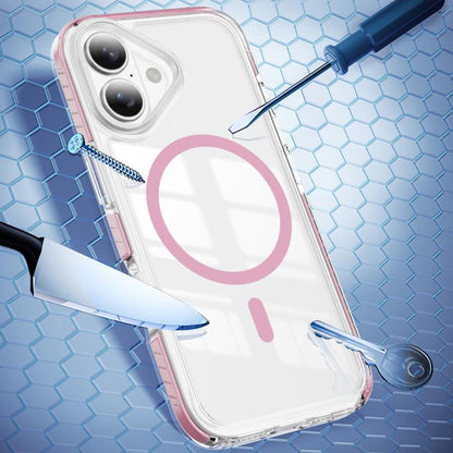 Crystal Shield Clear Magnetic Acrylic Hybrid TPU Phone Case, For iPhone 16 Plus, For iPhone 16, For iPhone 15 Pro Max