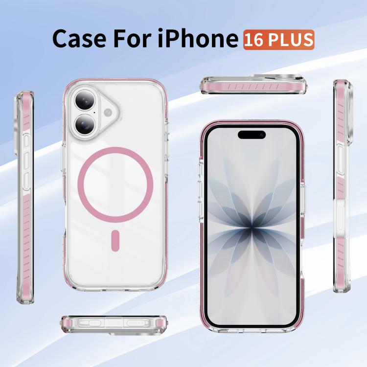 Crystal Shield Clear Magnetic Acrylic Hybrid TPU Phone Case, For iPhone 16 Plus, For iPhone 16, For iPhone 15 Pro Max