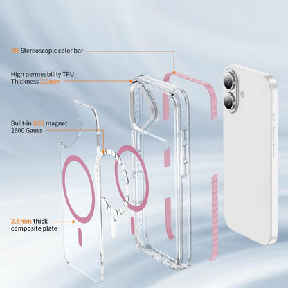 Crystal Shield Clear Magnetic Acrylic Hybrid TPU Phone Case, For iPhone 16 Plus, For iPhone 16, For iPhone 15 Pro Max
