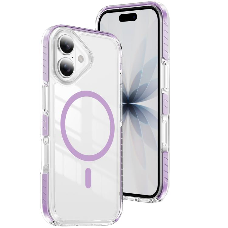 Crystal Shield Clear Magnetic Acrylic Hybrid TPU Phone Case, For iPhone 16 Plus, For iPhone 16, For iPhone 15 Pro Max