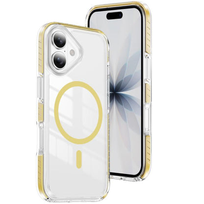 Crystal Shield Clear Magnetic Acrylic Hybrid TPU Phone Case, For iPhone 16 Plus, For iPhone 16, For iPhone 15 Pro Max