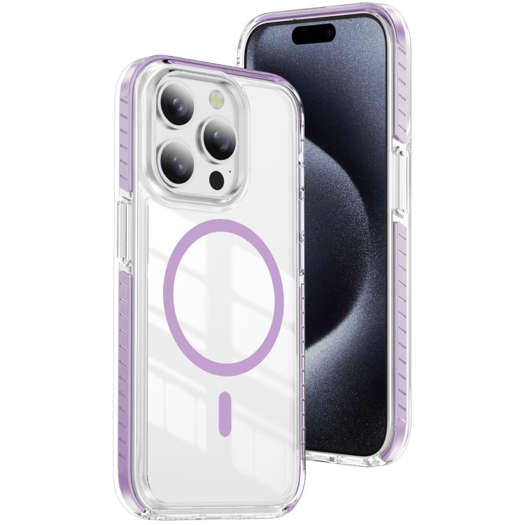 Crystal Shield Clear Magnetic Acrylic Hybrid TPU Phone Case, For iPhone 16 Plus, For iPhone 16, For iPhone 15 Pro Max