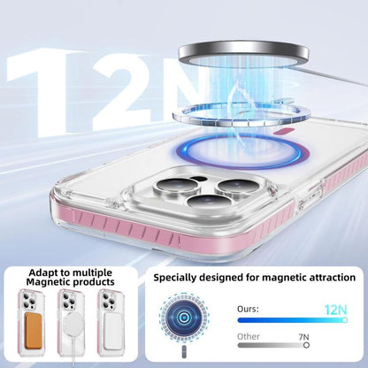 Crystal Shield Clear Magnetic Acrylic Hybrid TPU Phone Case, For iPhone 15 Pro, For iPhone 15 Plus, For iPhone 15