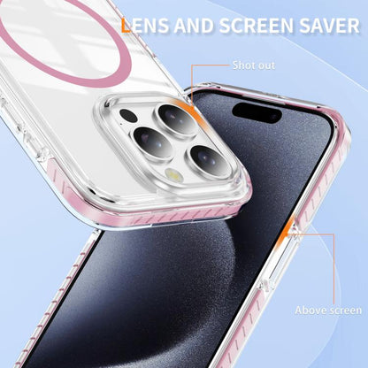 Crystal Shield Clear Magnetic Acrylic Hybrid TPU Phone Case, For iPhone 15 Pro, For iPhone 15 Plus, For iPhone 15