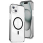 Crystal Shield Clear Magnetic Acrylic Hybrid TPU Phone Case, For iPhone 15 Pro, For iPhone 15 Plus, For iPhone 15