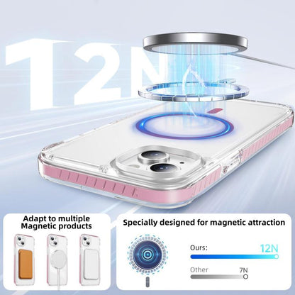 Crystal Shield Clear Magnetic Acrylic Hybrid TPU Phone Case, For iPhone 14 Plus, For iPhone 14 / 13, For iPhone 14 Pro