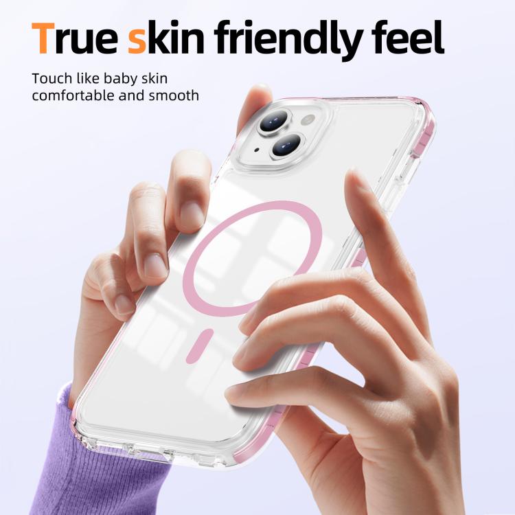 Crystal Shield Clear Magnetic Acrylic Hybrid TPU Phone Case, For iPhone 14 Plus, For iPhone 14 / 13, For iPhone 14 Pro