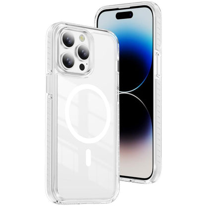 Crystal Shield Clear Magnetic Acrylic Hybrid TPU Phone Case, For iPhone 14 Plus, For iPhone 14 / 13, For iPhone 14 Pro