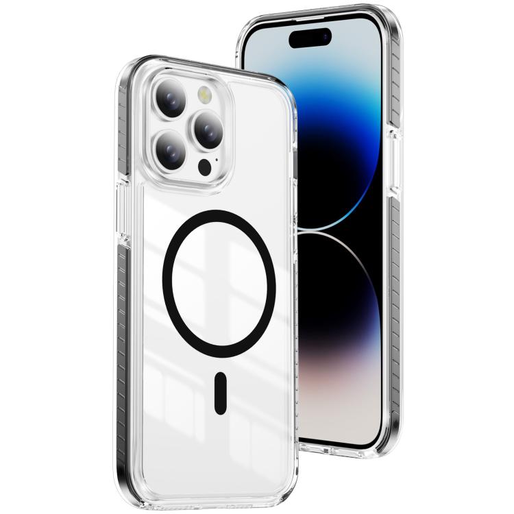 Crystal Shield Clear Magnetic Acrylic Hybrid TPU Phone Case, For iPhone 14 Plus, For iPhone 14 / 13, For iPhone 14 Pro