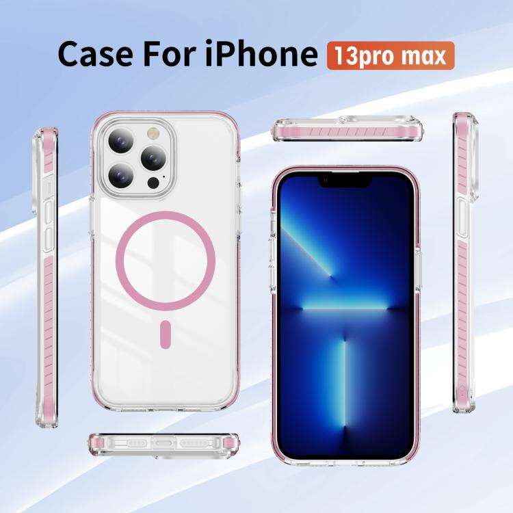 Crystal Shield Clear Magnetic Acrylic Hybrid TPU Phone Case, For iPhone 13 Pro Max, For iPhone 13 Pro, For iPhone 12 / 12 Pro