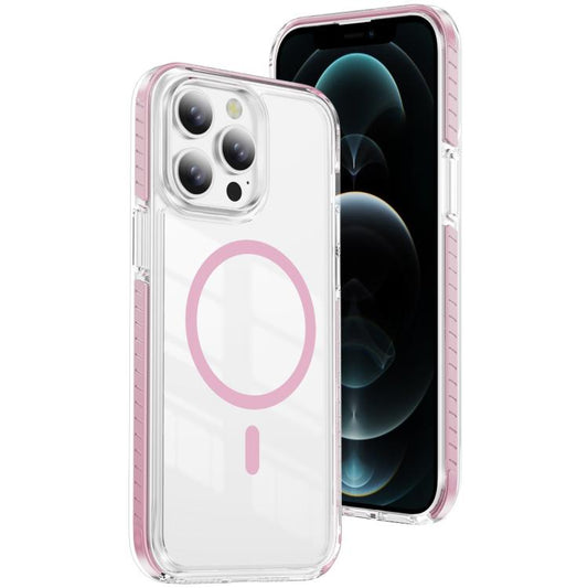 Crystal Shield Clear Magnetic Acrylic Hybrid TPU Phone Case, For iPhone 12 Pro Max