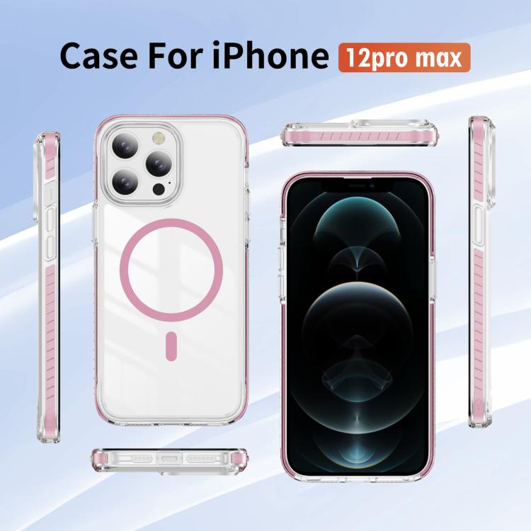 Crystal Shield Clear Magnetic Acrylic Hybrid TPU Phone Case, For iPhone 12 Pro Max