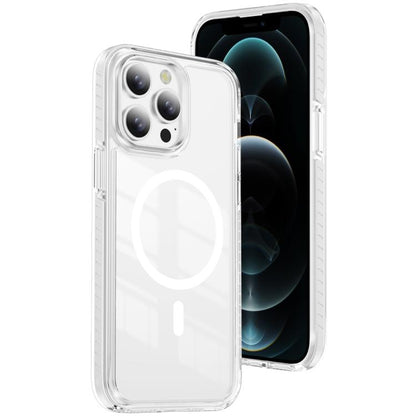 Crystal Shield Clear Magnetic Acrylic Hybrid TPU Phone Case, For iPhone 12 / 12 Pro, For iPhone 12 Pro Max
