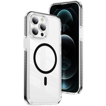 Crystal Shield Clear Magnetic Acrylic Hybrid TPU Phone Case, For iPhone 12 / 12 Pro, For iPhone 12 Pro Max