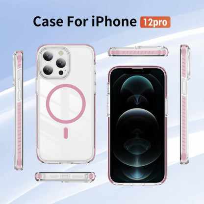 Crystal Shield Clear Magnetic Acrylic Hybrid TPU Phone Case, For iPhone 12 / 12 Pro, For iPhone 12 Pro Max