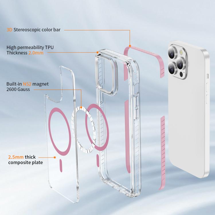 Crystal Shield Clear Magnetic Acrylic Hybrid TPU Phone Case, For iPhone 12 / 12 Pro, For iPhone 12 Pro Max