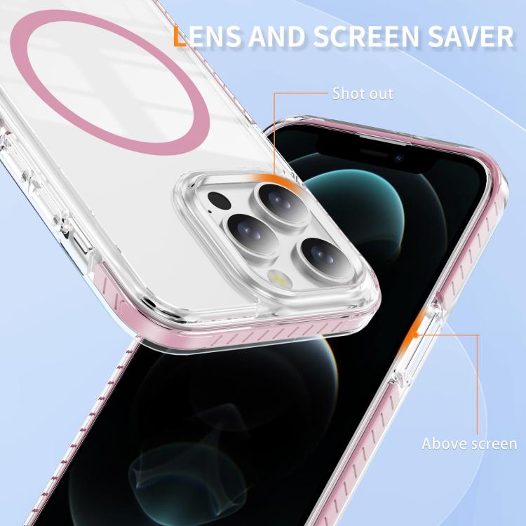 Crystal Shield Clear Magnetic Acrylic Hybrid TPU Phone Case, For iPhone 12 / 12 Pro, For iPhone 12 Pro Max