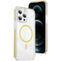 Crystal Shield Clear Magnetic Acrylic Hybrid TPU Phone Case, For iPhone 12 / 12 Pro, For iPhone 12 Pro Max