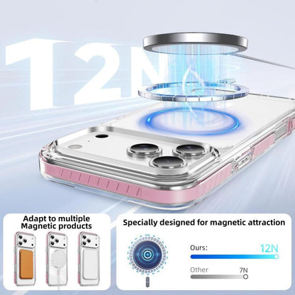 Crystal Shield Clear Magnetic Acrylic Hybrid TPU Phone Case, For iPhone 18 Pro, For iPhone 18 Pro Max, For iPhone 17 Pro Max
