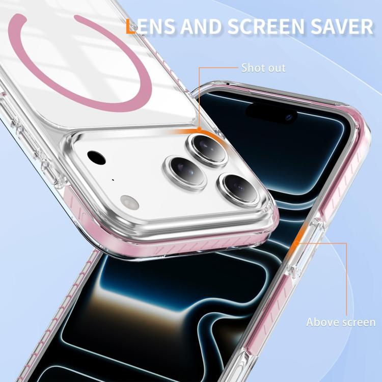 Crystal Shield Clear Magnetic Acrylic Hybrid TPU Phone Case, For iPhone 18 Pro, For iPhone 18 Pro Max, For iPhone 17 Pro Max