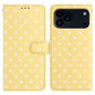 Small Dots Pattern Vegan Leather Phone Case, For iPhone 17e / 16e, For iPhone 17 Pro Max, For iPhone 17 Pro, For iPhone 17