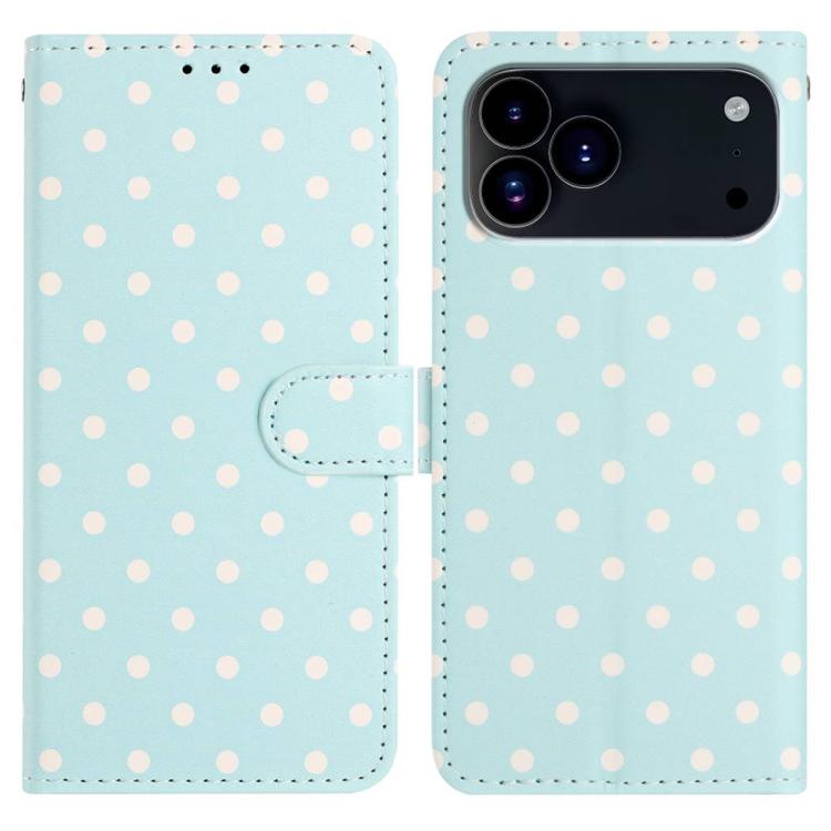 Small Dots Pattern Vegan Leather Phone Case, For iPhone 17e / 16e, For iPhone 17 Pro Max, For iPhone 17 Pro, For iPhone 17