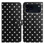 Small Dots Pattern Vegan Leather Phone Case, For iPhone 17e / 16e, For iPhone 17 Pro Max, For iPhone 17 Pro, For iPhone 17