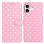 Small Dots Pattern Vegan Leather Phone Case, For iPhone 17e / 16e, For iPhone 17 Pro Max, For iPhone 17 Pro, For iPhone 17